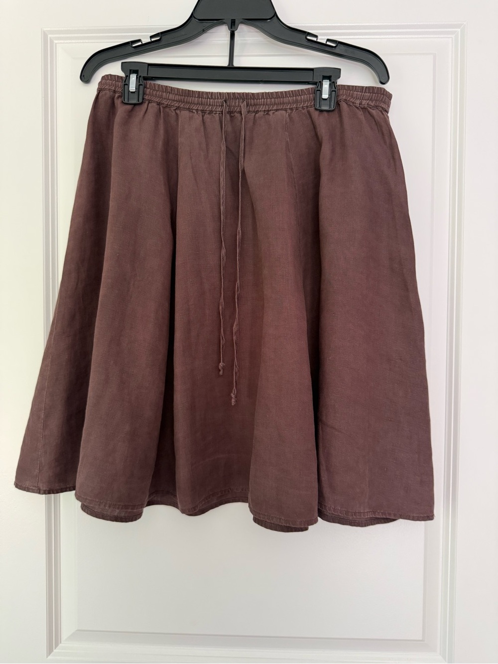 LONDONJEAN Women's Mauve-Brown Circle Skirt